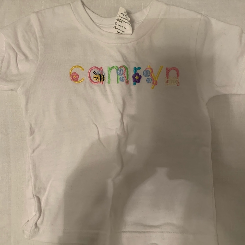 Monogrammed “Camryn” spring t shirt